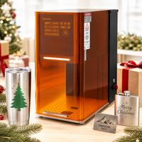 Machine de gravure laser DIY pour cadeaux de Noël, décorations d'arbre généalogique, puzzles, marquage couleur, souvenirs du Nouvel An pour enfants et artisans - 60W & 40W