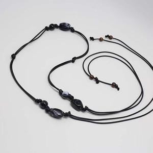 Nouvelle Arrivée <span class=keywords><strong>Ceinture</strong></span> Fine en <span class=keywords><strong>Corde</strong></span> Tressée Faite à la Main 0,5 cm pour Femme, Style Bohème Noir Encre, Collection Automne 2025, Décorative, Polyvalente, Simple, pour Robe et Taille - Product Image 4