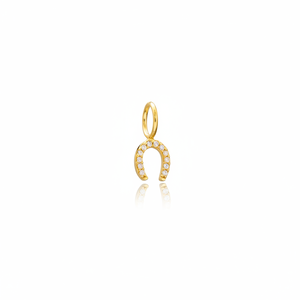 Colgante de herradura de circón hecho a mano, joyería de plata de ley 925 turca - Product Image 2