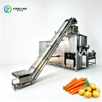 Machine à peler à la vapeur entièrement automatique pour patates douces, tomates et pommes de terre