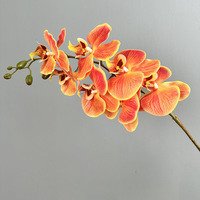 Ramo de Orquídeas Phalaenopsis Artificiales de 7 Cabezas con Tacto Real para Decoración de Bodas, Arreglo Floral para Salón de Bodas