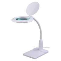 Lampe Loupe de Bureau LED 3X 5X Économe en Énergie pour Lecture, Étude, Artisanat, Réparation, Lampe de Bureau Domestique