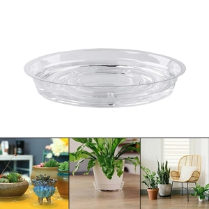 Set di 5 Vassoi Raccogligocce Rotondi in PVC Trasparente da 30 cm per Vasi da Giardino e Decorazioni Interne - Product Image 6
