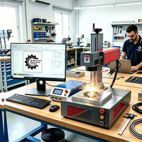 Máquina de Marcado Láser de Fibra de 30W 50W 60W para Grabado en Metal con Software en Español 110V 220V