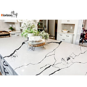 Encimeras de cocina comerciales Horizon China Cuarzo <span class=keywords><strong>Aglomerado</strong></span> Calacatta cuarzo <span class=keywords><strong>blanco</strong></span> - Product Image 4