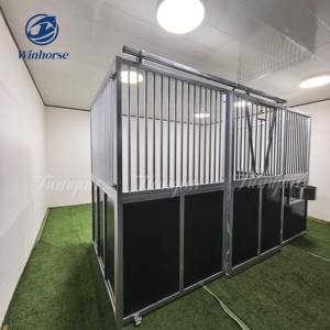 Modular tấm ổn định bền ngựa hộp gian hàng phía trước tùy chỉnh các giải pháp di động cho racecourses và cưỡi ngựa cơ sở - Product Image 1