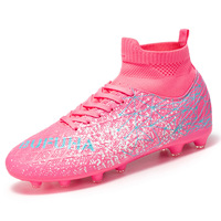 Nouvelles chaussures de football pour jeunes 2025 - Chaussures d'entraînement confortables et respirantes, fabrication directe, chaussures basses pour hommes et femmes, crampons en PVC, dessus en TPU