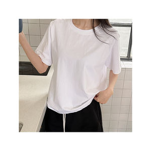 Best Choice Daily Look Camiseta Venta caliente Buena calidad Manga corta Verano Algodón Span Camiseta básica de manga corta - Product Image 3