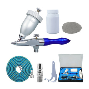 Aérographe à alimentation par gravité, buse de 0,5 mm, gobelet de 15 ml, double action, vitesse réglable, portable pour travaux artistiques - Product Image 1