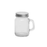 35 ml 120 ml Scellé Portable Petite Bouteille En Verre D'alcool Mini Pot De Nourriture Café Miel Café Tasse En Verre Avec Poignée Et Couvercle