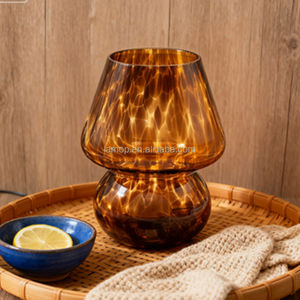 Американская ретро-лампа в виде гриба с ретро-дизайном, стеклянная, в горошек, USB, с регулировкой яркости, прикроватный ночник, создающий атмосферу - Product Image 5