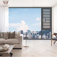 DEMEA Grandes fenêtres en verre trempé pour maisons Cadre en aluminium Design Moderne Extérieur Résidentiel Ouverture Fenêtre à battant