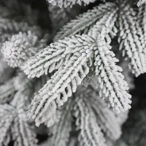 ต้นคริสต์มาส PE พีวีซีผสม7ft กันไฟ2023ต้นคริสต์มาสเทียมกันหิมะหนา - Product Image 2