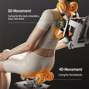 Fauteuil de <span class=keywords><strong>massage</strong></span> 2025 Double mouvement Zero Gravity Fauteuil de <span class=keywords><strong>massage</strong></span> électrique complet du corps Luxe 4D Livré avec support de téléphone/tablette - Product Image 3