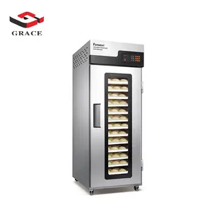 Commercial Bakery Equipment 18 Trays Single Door Retarder Cabinet Bread Making Machine Bread Dough Proofer with Spray