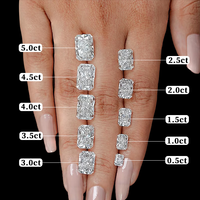 Diamante radiante cultivado en laboratorio 1ct 2ct DEF Vvs diamante hecho por el hombre Hpht Cvd vs IGI GIA diamantes de laboratorio