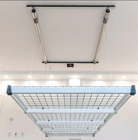 Étagère de rangement motorisée pour plafond de garage, système mains libres pour optimiser l'espace