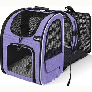 Free Sample Foldable Iron <b>Backpack</b> for Small Medium Dogs Comfortable <b>Cat</b> Carrier Bag Nylon Polyester Traveling <b>Carrying</b> Bag - Product Image 2