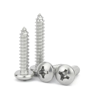 M2.2 M2.3 M2.6 M3 M3.5 M3.9 M4 M4.2 M4.8 #6 #8 #10 Stainless Steel Sheet Metal Wood Phillips Pan Head Self Tapping <b>Screws</b> - Product Image 5