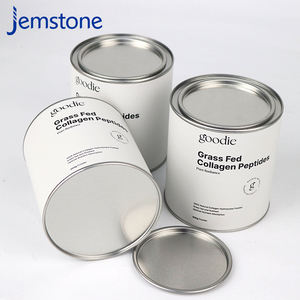 Boîte d'emballage cylindrique en carton kraft personnalisée et durable pour poudre de protéines, tube en papier pour poudre de collagène - Product Image 5