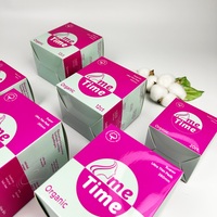 Produit d'hygiène féminine personnalisé Coussin à langer hygiénique en coton biologique Sous-vêtements sexy pour femmes Serviettes de nuit hygiéniques pour filles