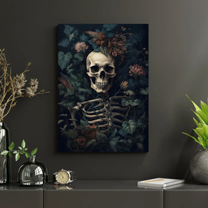 Poster Artistici <span class=keywords><strong>di</strong></span> Halloween Dark Academy Stampe su Tela con Zucca, Mostro, Strega e Fantasma per Decorazione Casa e Sfondo Camera - Product Image 4