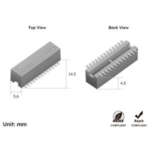 Компактная SMD 4G LTE антенна 824-960/1710-2690 МГц |   Высокоэффективная SMT-антенна для IoT-устройств - Product Image 2