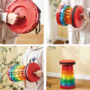 Easy Carry Camping Fishing Outdoor Park Plastic Multi-functional Foldable Telescoping Collapsible Retractable <strong>Stool</strong> <strong>Folding</strong> - Product Image 5
