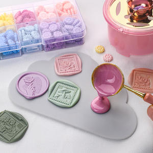 Tampon d'étanchéité en silicone en forme de nuage, ensemble de tampons à cire ronds pour la décoration - Product Image 3