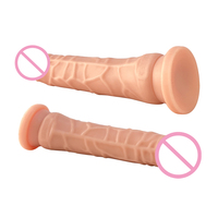 Juguetes Sexuales de Silicona de 9 Pulgadas con Forma de Pene Realista para Mujeres, Masturbación Vaginal