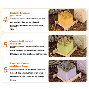 110g naturel marque privée fait à la main blanchissant la peau barre de <span class=keywords><strong>savon</strong></span> à l'huile essentielle de jasmin - Product Image 5