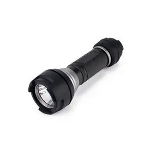 Rubber handle Shockproof aluminum tactical U2 dry battery 3 modes outdoor portable flashlight