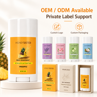 Déodorant Corporel Solide à l'Ananas Marque Blanche OEM ODM pour Femme, Naturel, Herbal, Sans Aluminium, Parfum Frais pour Soin Quotidien