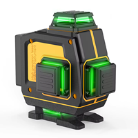 Niveau laser Huepar SV-Y04CG 4D rotatif, luminosité réglable, ligne verte, auto-nivelant, 360°, étanche