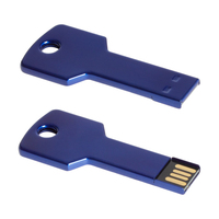 Clé USB personnalisée en forme de clé, 4 Go-64 Go, 2.0, en métal, clé USB colorée en forme de clé pour cadeau promotionnel