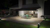 Auvent de balcon imperméable avec télécommande, auvent pliable, abri solaire pour piscine, toit rétractable, auvent de terrasse
