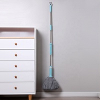 Serpillère Auto-Essoreuse à Torsion à Manche Long pour Nettoyage de Sols Vinyles, Carrelés et Stratifiés à Domicile et au Bureau, avec Têtes en Microfibre Lavables