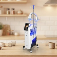 Appareil professionnel électrique 11-en-1 pour le nettoyage de la peau, le soin oxygénant du visage, le rajeunissement et le traitement de l'acné, usage domestique, 1200W, en plastique, pour spa