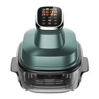 Freidora de Aire Eléctrica Portátil 4 en 1 de Acero Inoxidable, 4L, con Pantalla Táctil Digital, 1500W, para Uso en Exteriores, Modelo KA20026