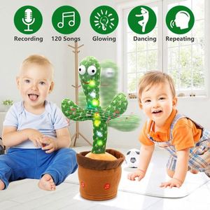 Dancing Cactus Toy Electronic Dancing Cactus Toy With Lighting Singing Cactus Recording and <b>Repeat</b> Your Words - Product Image 5