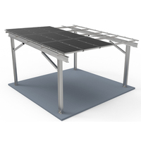 Structure de pergola solaire polyvalente sur mesure CE, abri de stationnement en acier pour voitures, pour usage résidentiel et commercial