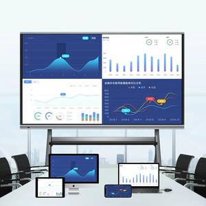 Pizarra Electrónica Todo en Uno de 65 Pulgadas, Pantalla Táctil Interactiva de 20 Puntos, Windows, para Aula y <span class=keywords><strong>Reuniones</strong></span> - Product Image 2