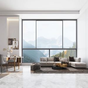 Fenêtres et portes coulissantes en aluminium à double vitrage creux, design moderne, insonorisées, fabriquées en Chine pour les maisons - Product Image 3