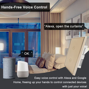 <span class=keywords><strong>Tuya</strong></span> Smart Home 24Vdc 0-10V interrupteur de rideau à piste unique Wifi App télécommande interrupteur mural intelligent Android actionné en plastique - Product Image 3