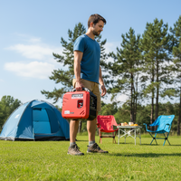 Générateur d'électricité à essence intelligent à onduleur 2KW 50/60Hz, silencieux, portable, 110-220V, démarrage facile pour usage domestique