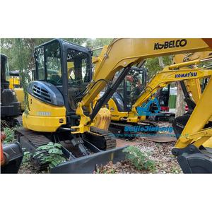 Mini-excavatrice sur chenilles d'occasion Kobelco SK35 3,5 tonnes d'origine japonaise, 90% neuve, certifiée EPA/CE, boîte de vitesses, pompe, agriculture flexible - Product Image 1