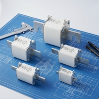 Fusible AC à tube carré en céramique JUNW NH00, capacité de coupure élevée, vente directe d'usine, haute qualité, 690V/500V 200A-400A