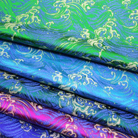 Tissu Jacquard Écologique Occultant Double Face pour Vêtements Hommes et Filles, Brocart Damassé Occultant
