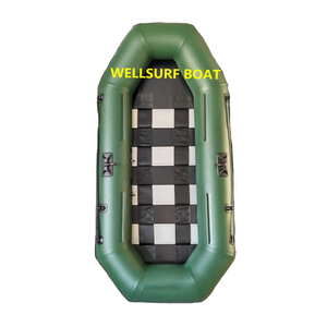 Bote Inflable para Pesca WELLSURF, Embarcación Neumática para Entusiastas, Motor Fuera de Borda, 235 cm, PVC de 0.9 mm de Grosor, Piso Inflable para 4 Personas - Product Image 2