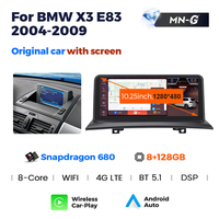 ID8 MEKEDE 10.25'' Android 13 8+128G Reproductor Multimedia para Auto para Bmw X3 E83 Sin Pantalla 2004-2009 Estéreo con Control por Voz y Radio